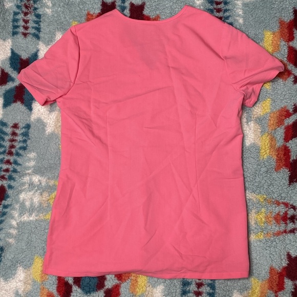 Figs neon pink v neck scrub top - Picture 5 of 5